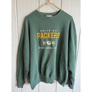 Vintage Green Bay PackersCrewneck Sweatshirt NFL Embroidered Logo XL USA